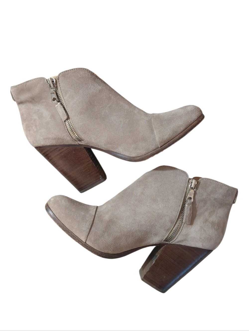 RAG & BONE Margot Ankle Boots  Tan Suede Heeled Booties Size 9 EU 39